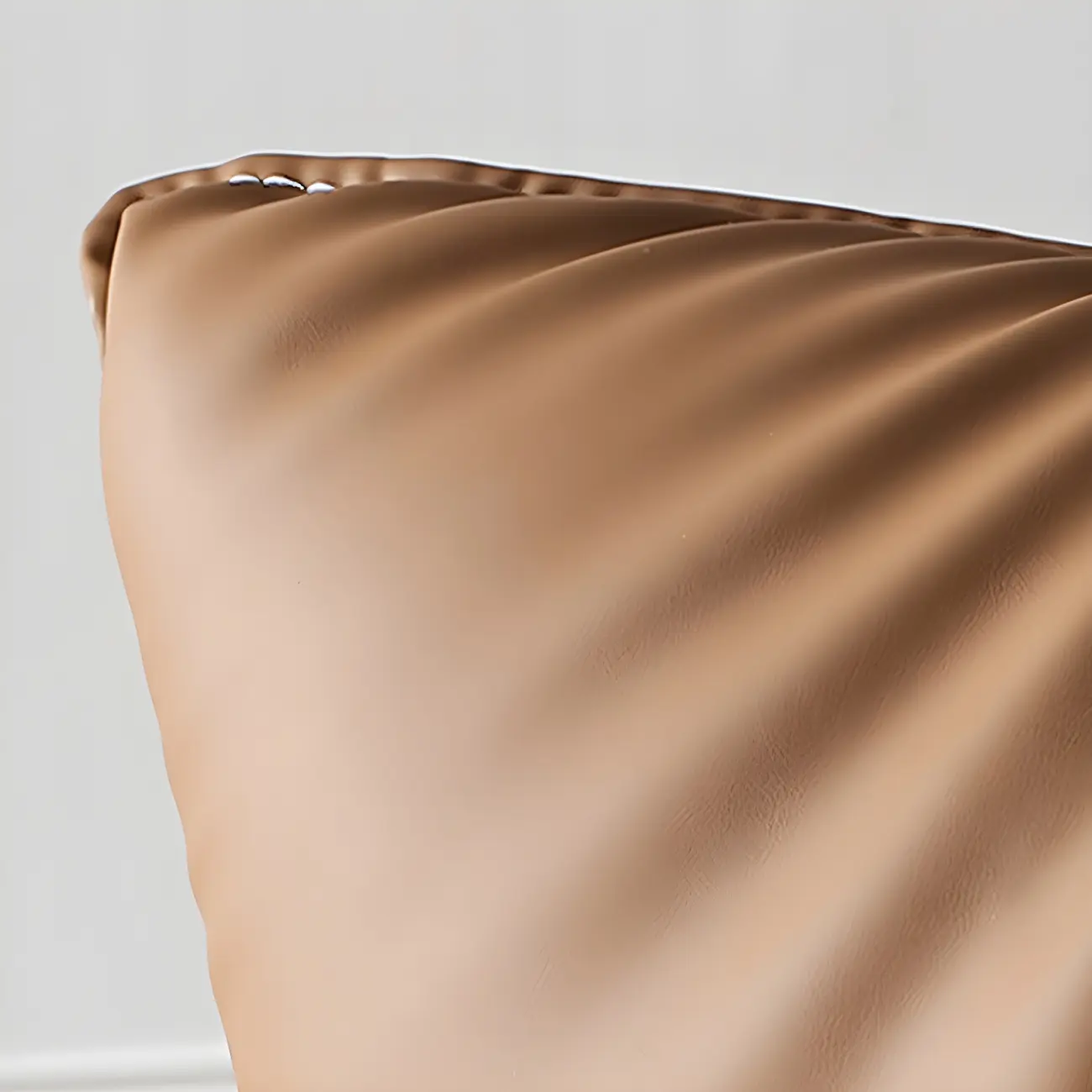 Modern Leather Brown Lounge Chair with Ottoman