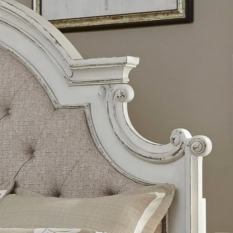 Queen Upholstered Panel Bed Headboard