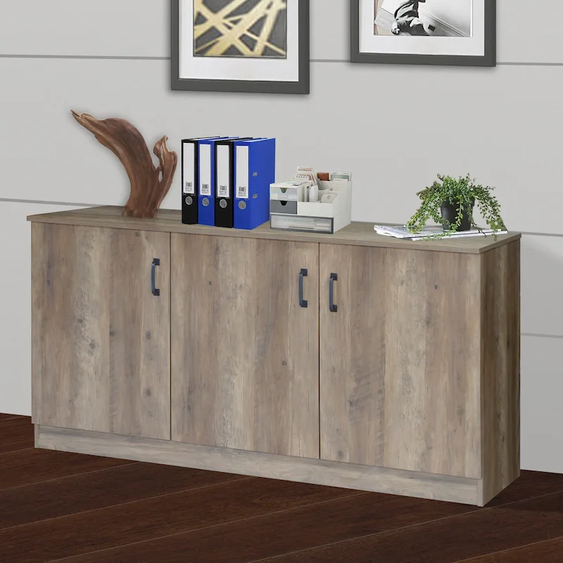 Saint Birch Alaska 3-Door Credenza Storage Cabinet