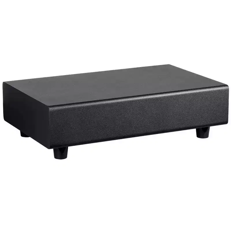 Monoprice SSW-10 Powered Slim 10 Inch Subwoofer - Black | 150 Watt, Low Profile, Powerful Amp, Low pass