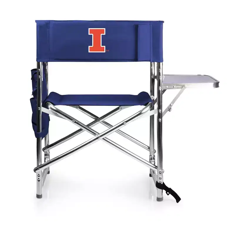 NCAA Illinois Fighting Illini Portable Camp Chair with Side Table