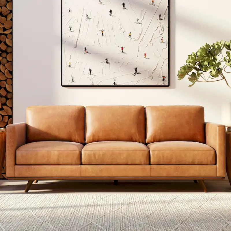 Nolita 85 Sofa - Full Grain Genuine Italian Leather