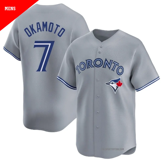 Kazuma Okamoto Toronto Blue Jays Grey Jersey