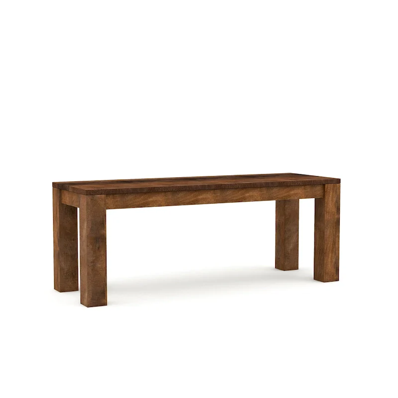 Anaisha Rustic Solid Mango Wood Dining Bench by Furniture of America