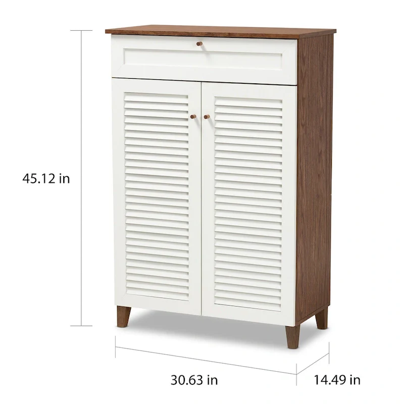 Modern and Contemporary 5-shelf Shoe Cabinet