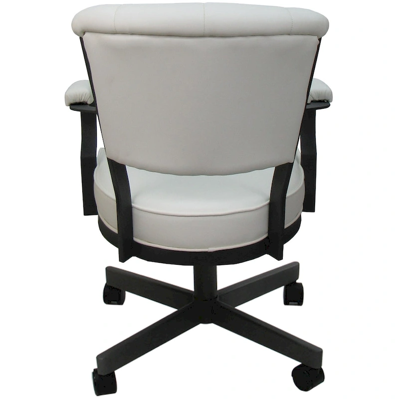 Miami Swivel Metal Caster Chair on Reading Base - 18 High Seat