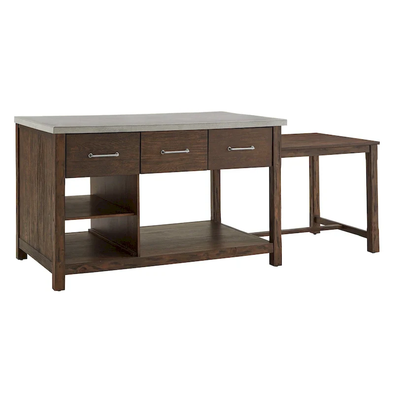 Tali Reclaimed Look Extendable Kitchen Island by iNSPIRE Q Classic