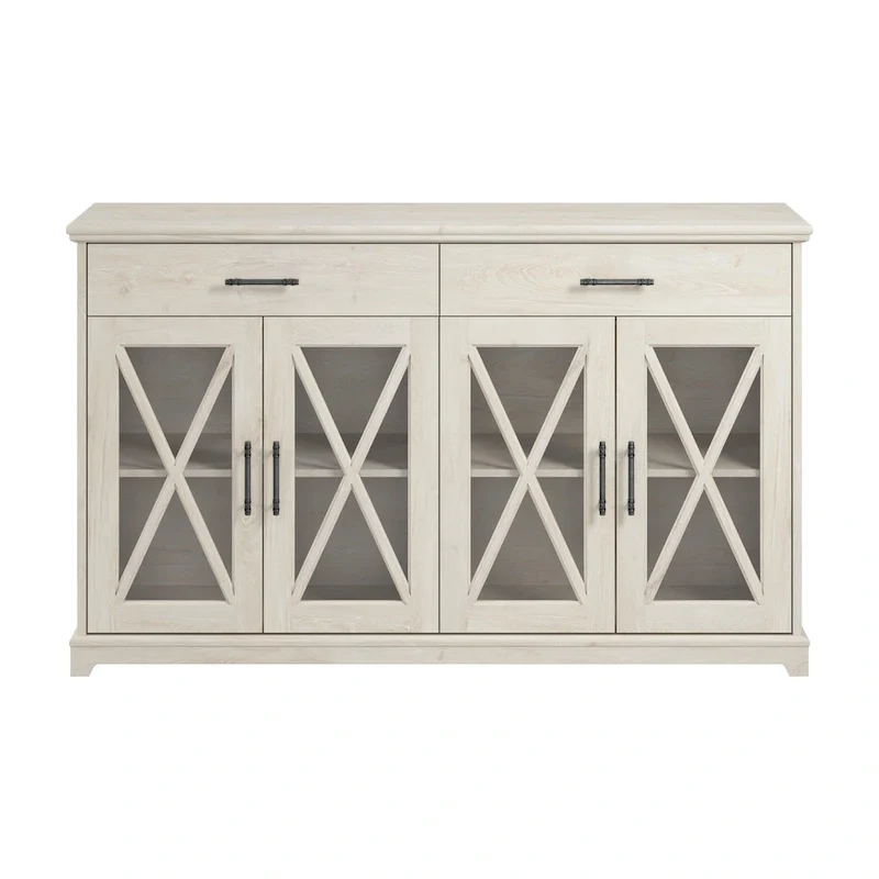 Lennox 60W Sideboard Buffet Cabinet with Drawers by Bush Furniture