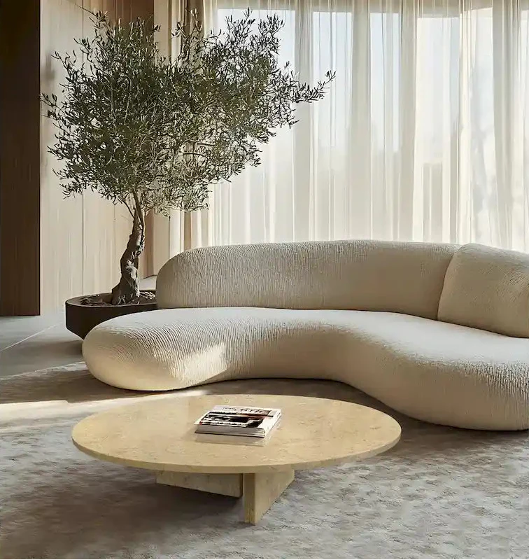 35.4  Natural Marble Stone Coffee Table