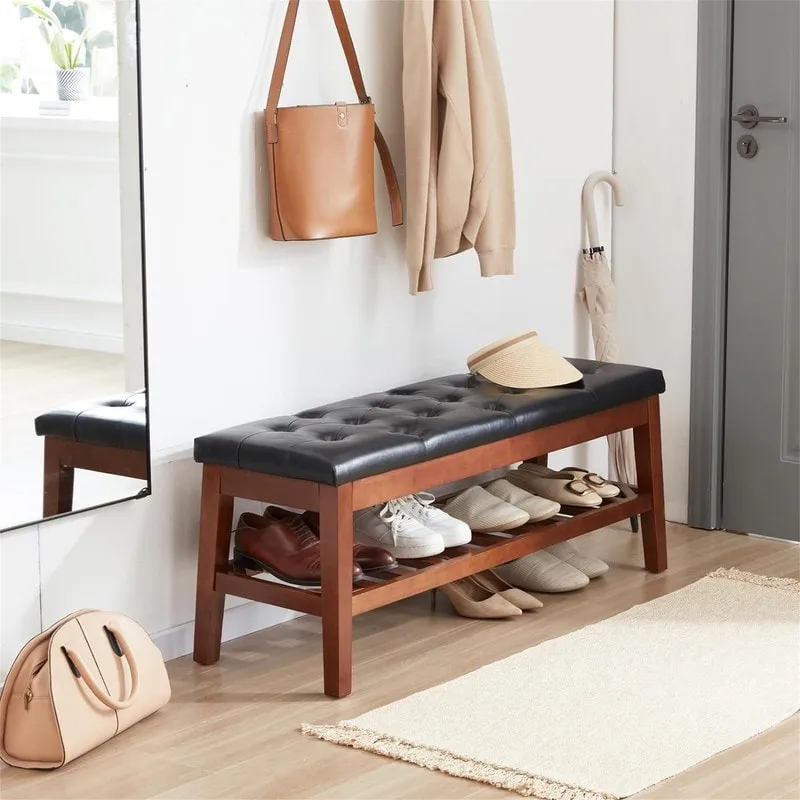 Shoe Bench Entryway - 43.3 D x 14 W x 18 H