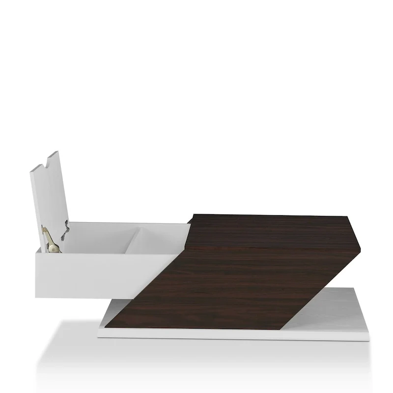 Industrial 47-Inch Lift-Top Adjustable Coffee Table