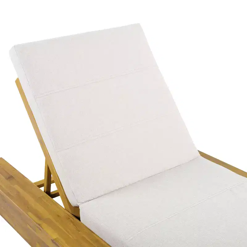 Christopher Knight Home Thomas Patio Acacia Chaise Lounges with Cushion and Adjustable Backrest