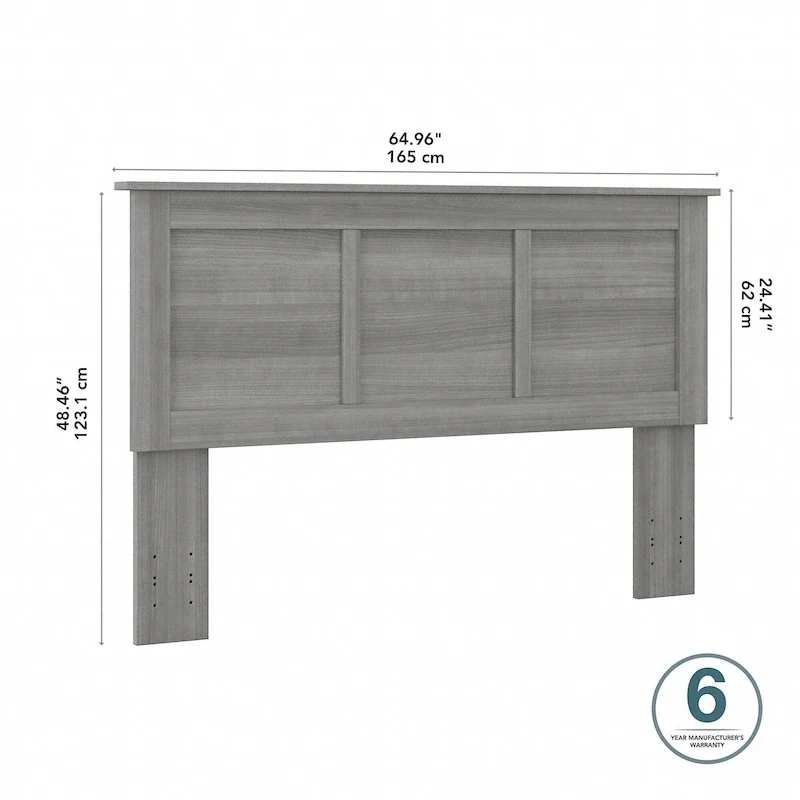 Queen Ash Grey Headboard