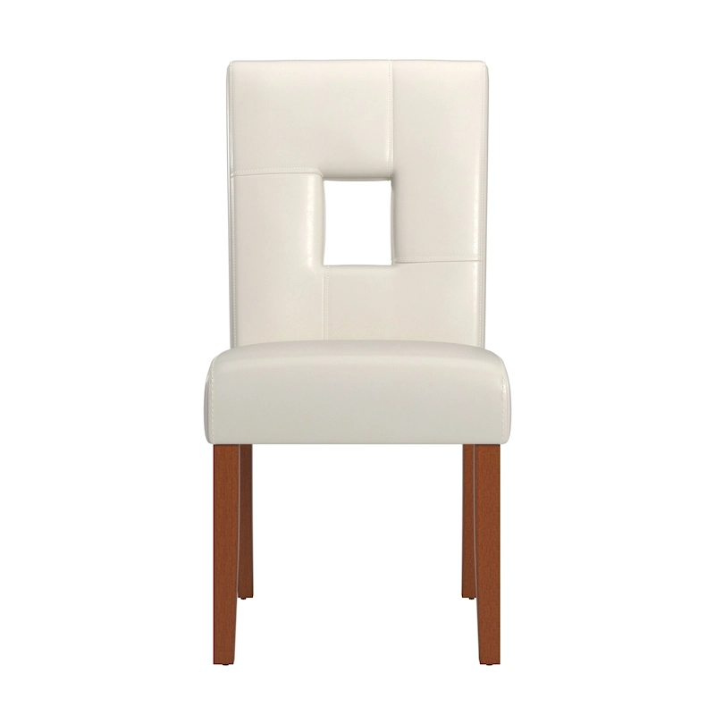 Alsace White Faux Leather Dining Chairs (Set of 2) by iNSPIRE Q Classic - Dining Chair