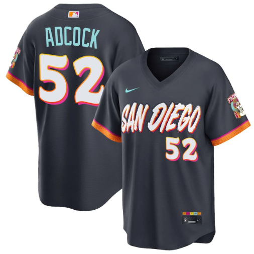 Ty Adcock San Diego Padres City Connect Stadium Jersey