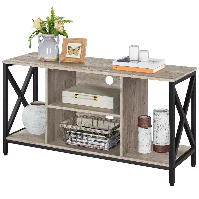 Yaheetech 47inch TV Stand 47-Inch Wide TV Console Table, Gray