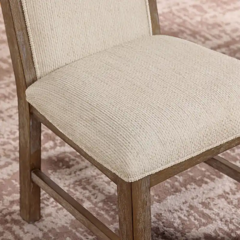 Furniture of America Agio Transitional Brown 7-Piece Expandable Dining Table Set