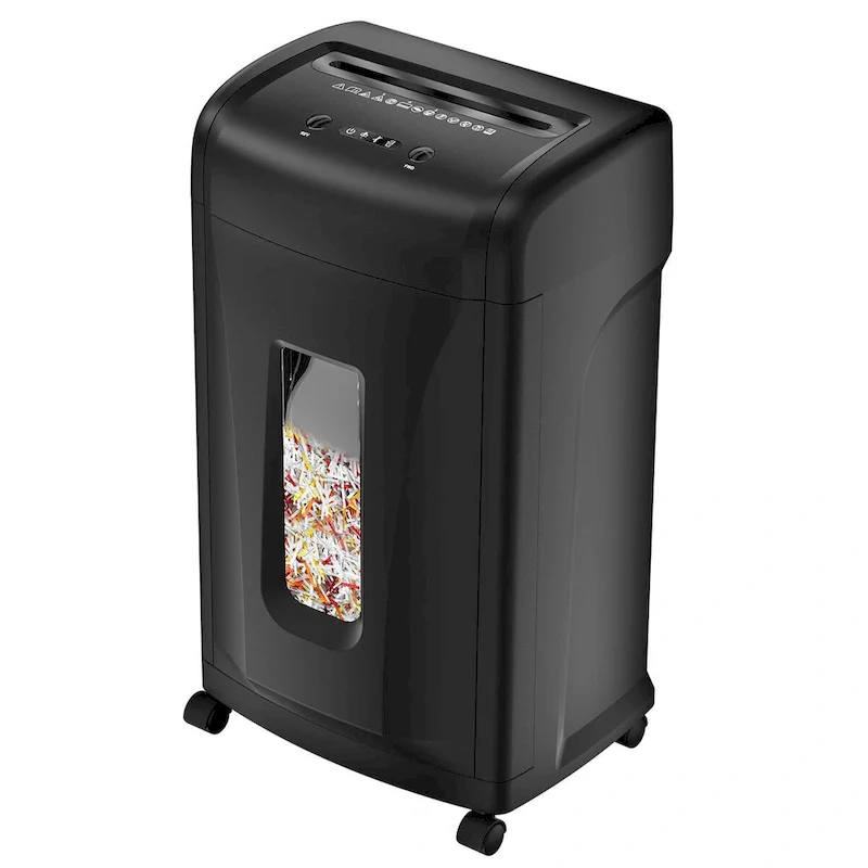 Black Cross-Cut Paper Shredder, 22-Sheet, 35L Bin