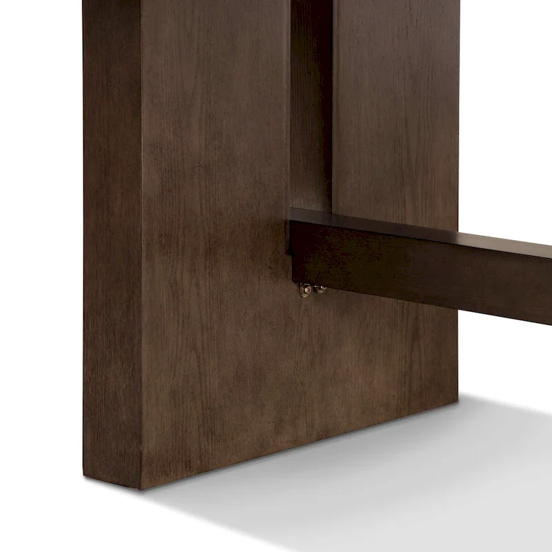 7-Piece Expandable Dining Table Set with Leaf - Solid Wood Trestle Base, 108