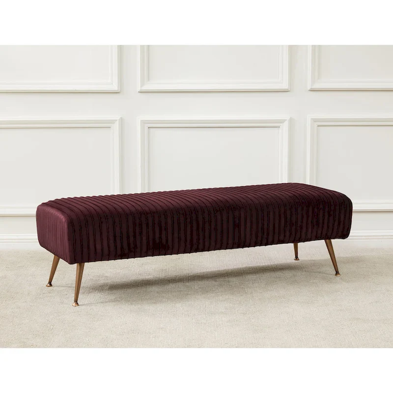 Contemporary Velvet Bench 60