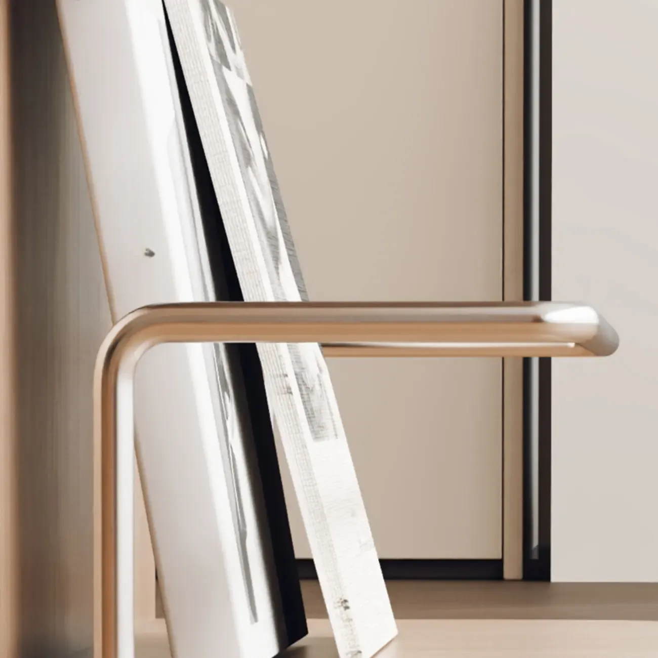 Elegant White Multi-function Wooden Wheel Side Table