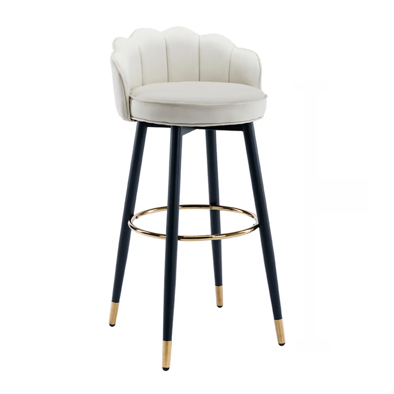 360¡ã Swivel Leather Bar Stool Counter Height