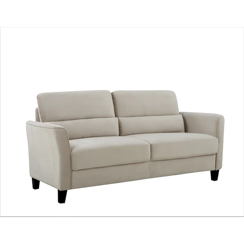 77.95 Mid Century Modern Upholstered Sloped Arms Living Room Sofa