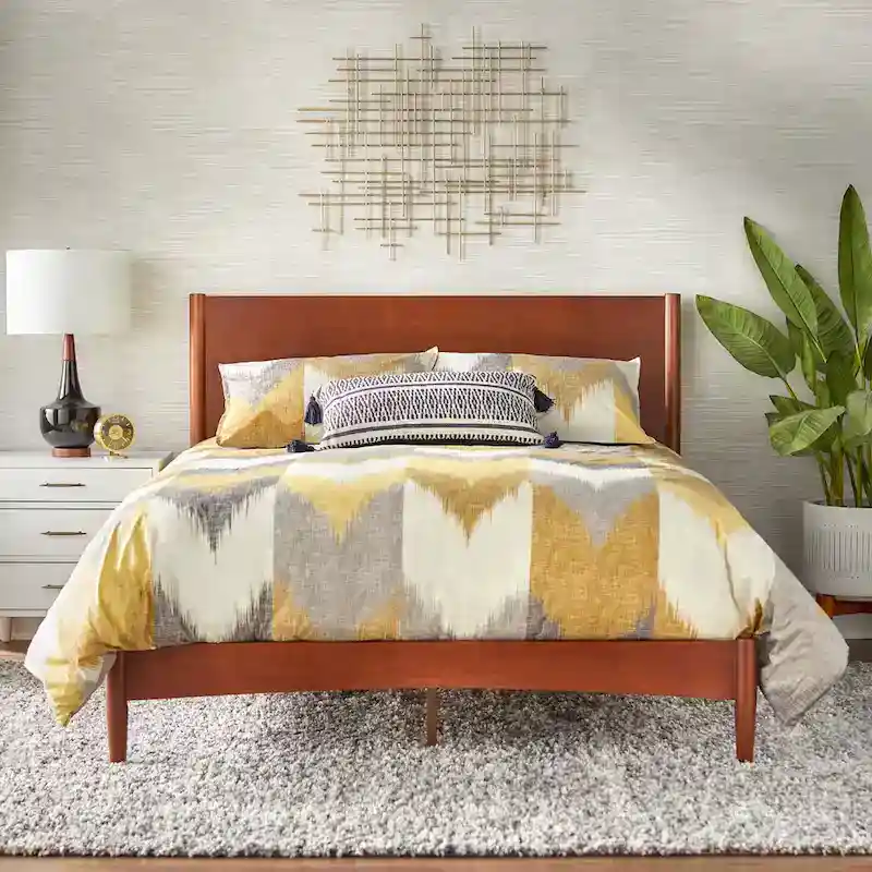 Lifestorey Casta Solid Pine Queen Platform Bed