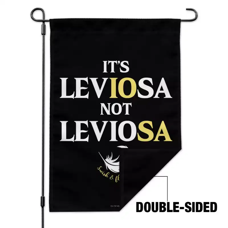 Harry Potter It's LevIOsa Not LevioSA Garden Yard Flag with Pole Stand Holder