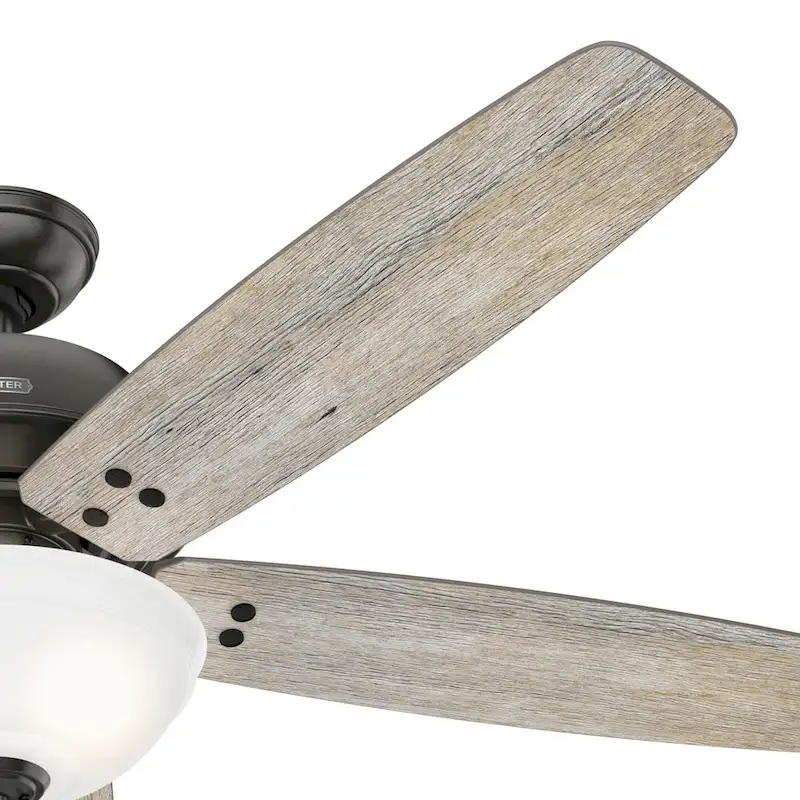 Hunter 60  Reveille Ceiling Fan with LED Light Kit and Pull Chain, Rustic, Transitional