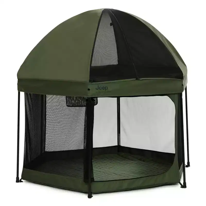 Jeep Hexagon Pop Up Playard with Removable Canopy
