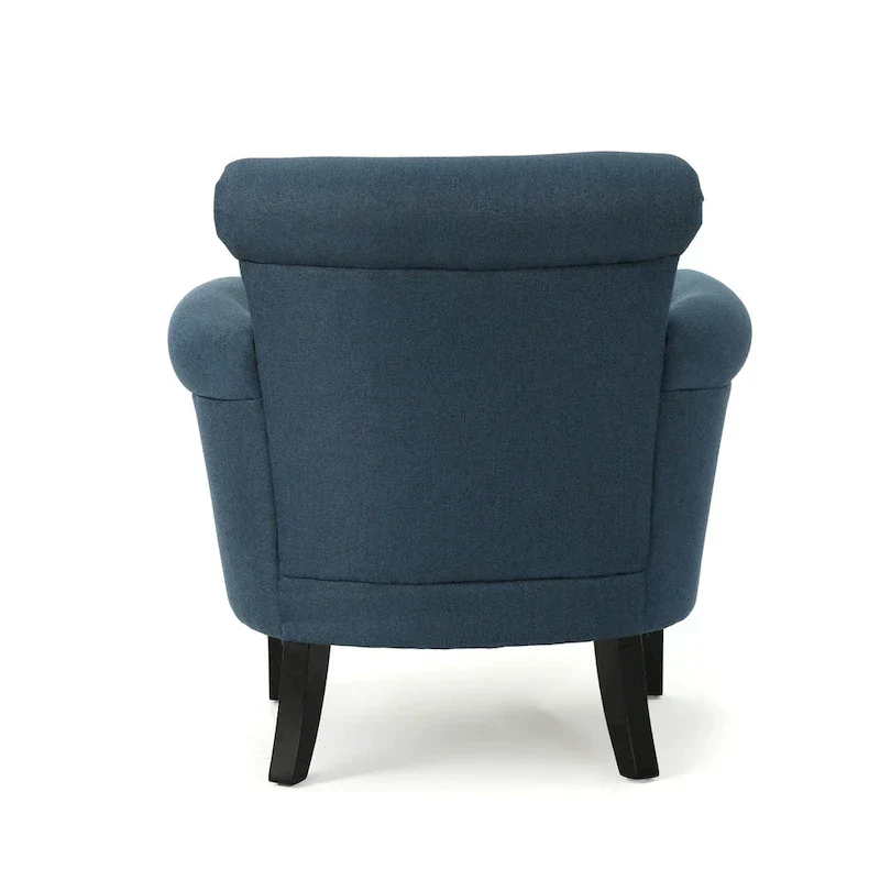 Navy Blue 31 Upholstered Club Chair with Nailheads