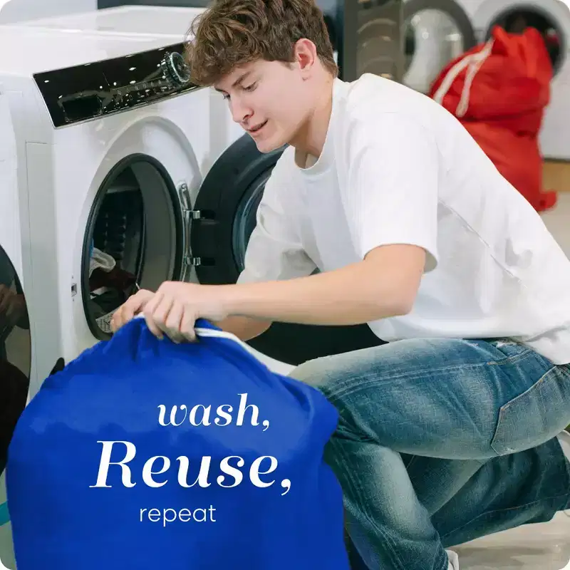 Narwey Nylon XL - Large Capacity with Locking Drawstring, Machine Washable