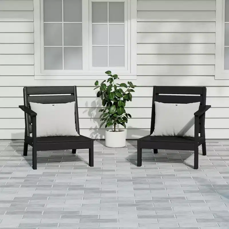WestinTrends Avalon Outdoor Patio HDPE Deep Seating Sectional Loveseat
