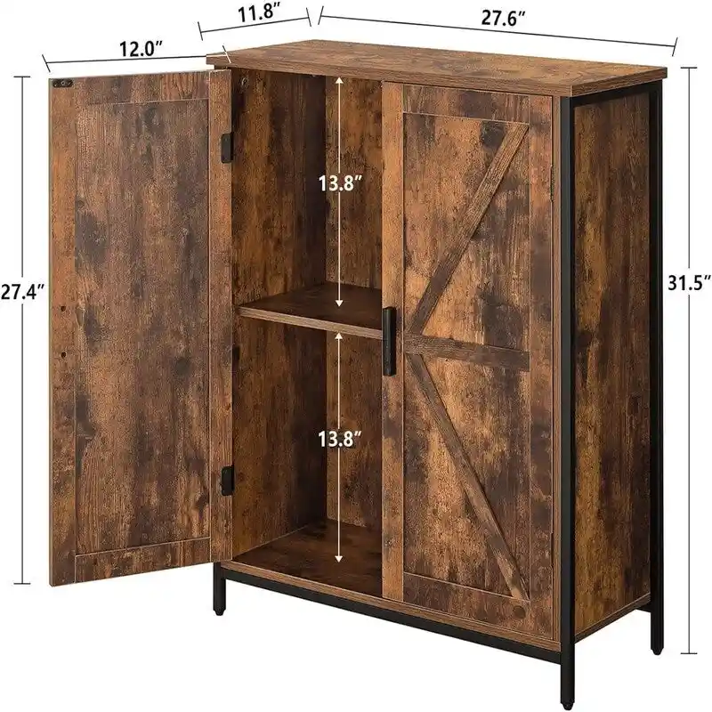 Buffet Cabinet - 11.8D x 27.6W x 31.5H