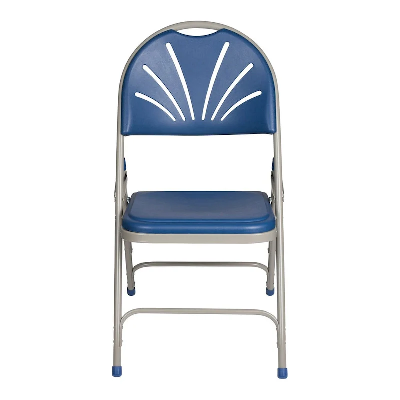 Hampden Furnishings Lusitano Collection Fan Back Folding Chair, Pack of 4