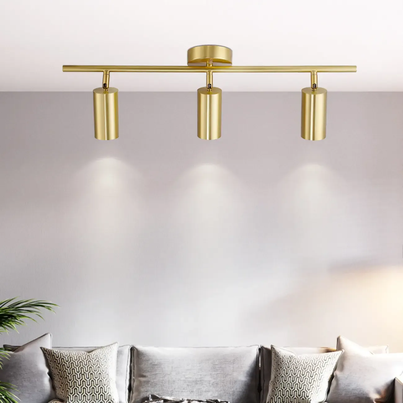 Modern Brass Adjustable Track Lighting