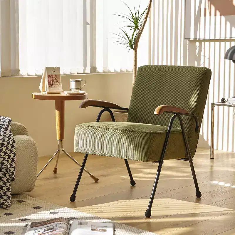 Vatros Pattern Colorful Fabric Armchair Modern Accent Chair High Back