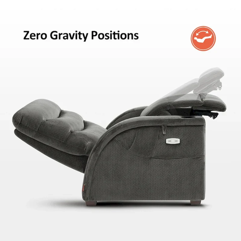 Power Zero Gravity Recliner Chair with Adjustable Headrest
