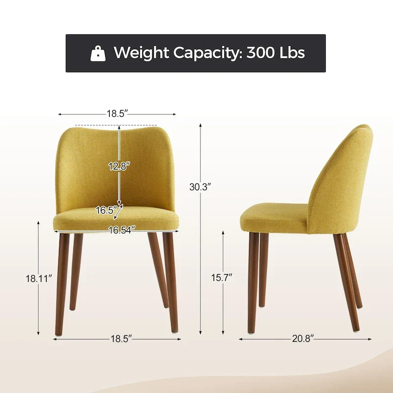 Melisa Solid Wood Dining Chair Set of 4 by HULALA HOME