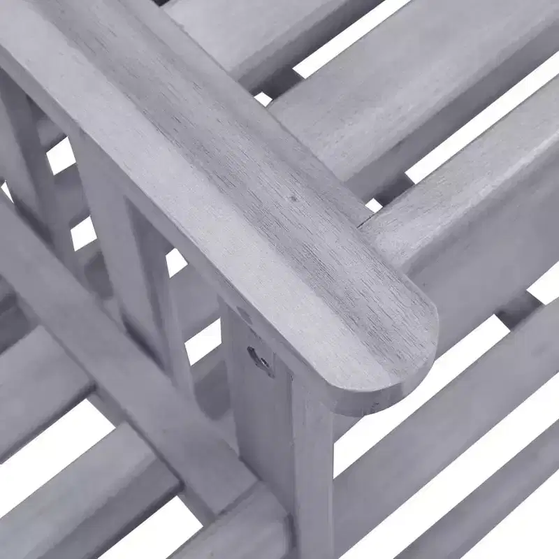 vidaXL Patio Chairs with Tea Table 62.6x24x36.2 Solid Acacia Wood
