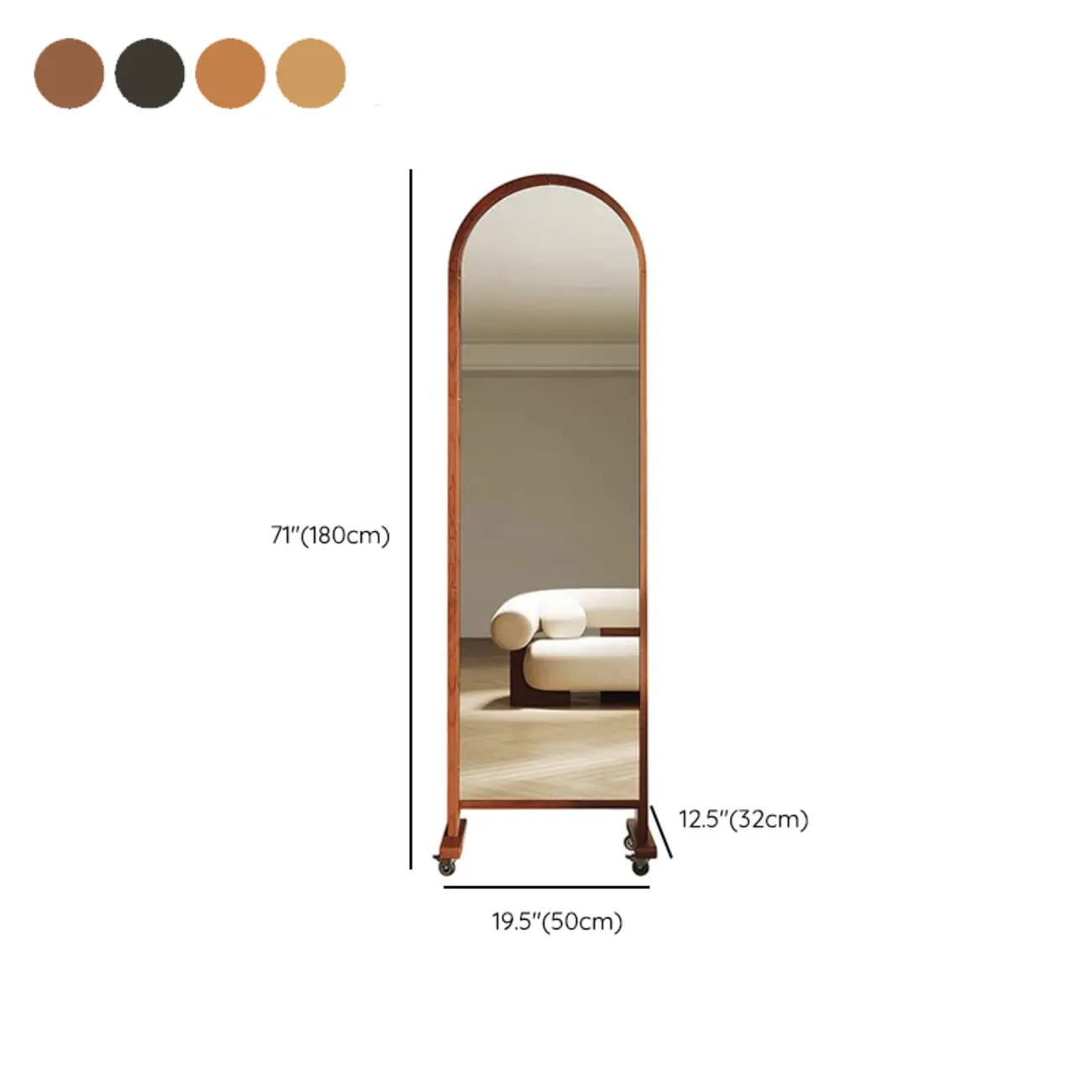 Modern Oak Wood Vertical Closed Back Bookcase