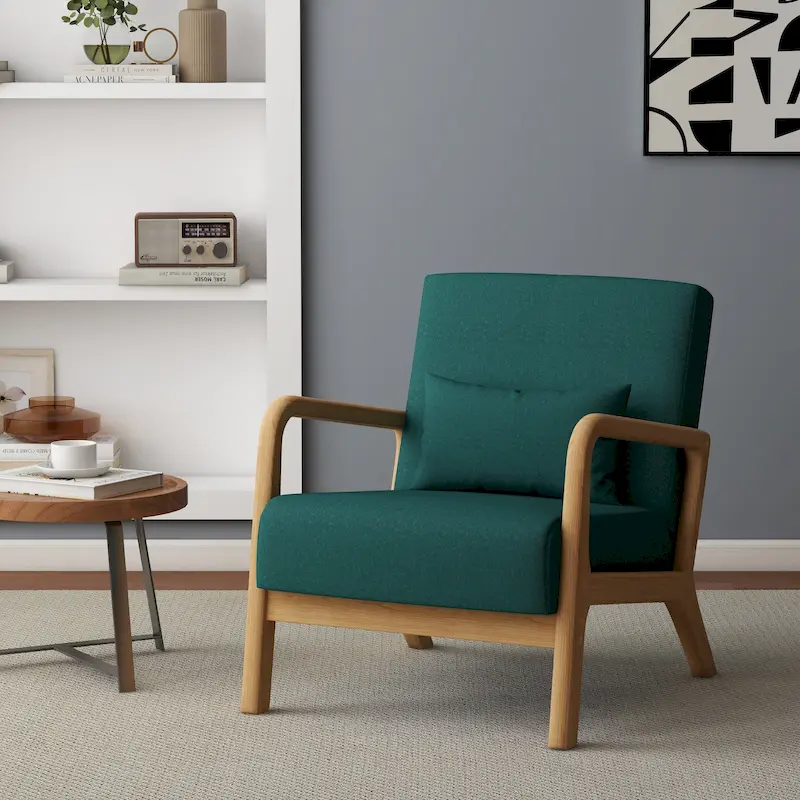 Upholstered Arm Chair with Cution Modern Side Accent Chairs - 25.8