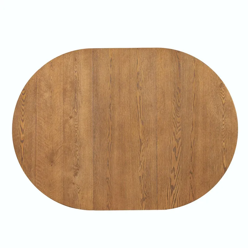 Modern 5-Piece Round Dining Set with 16.2 Removable Leaf