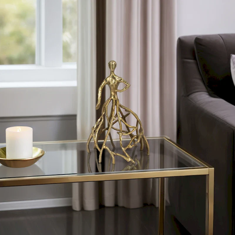 Sagebrook Home 14  Metal Hold Dancing Lady - 9  x 9  x 14