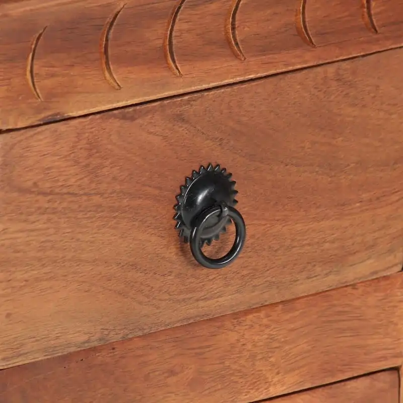 vidaXL Sideboard 24.4 x11.8 x29.5  Solid Acacia Wood