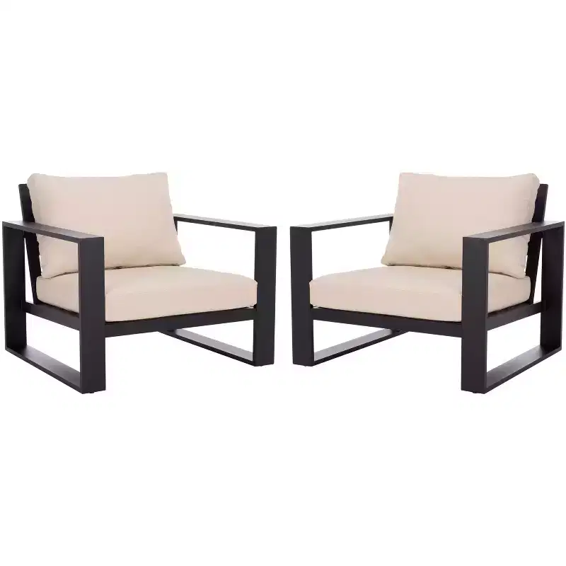 Fash Aluminum Chair Indoor/Outdoor (Set of 2) - PAT7553 - Safavieh