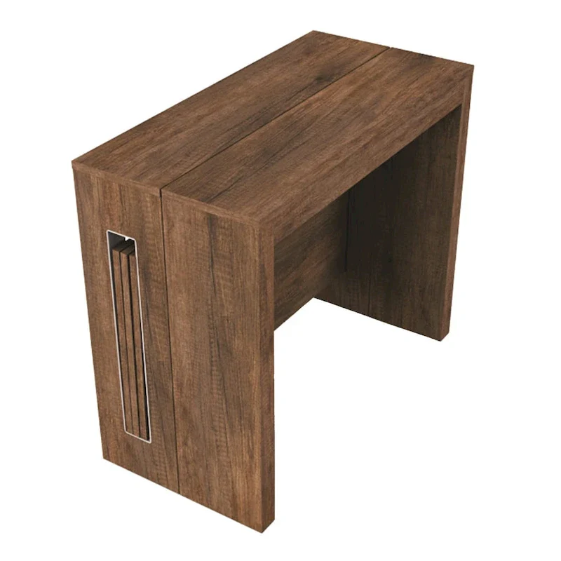 Modern Extendable Console Table Dining Table - 31.5 W x 17.5 D x 30 H ( Ext: 17.5 - 73 W )