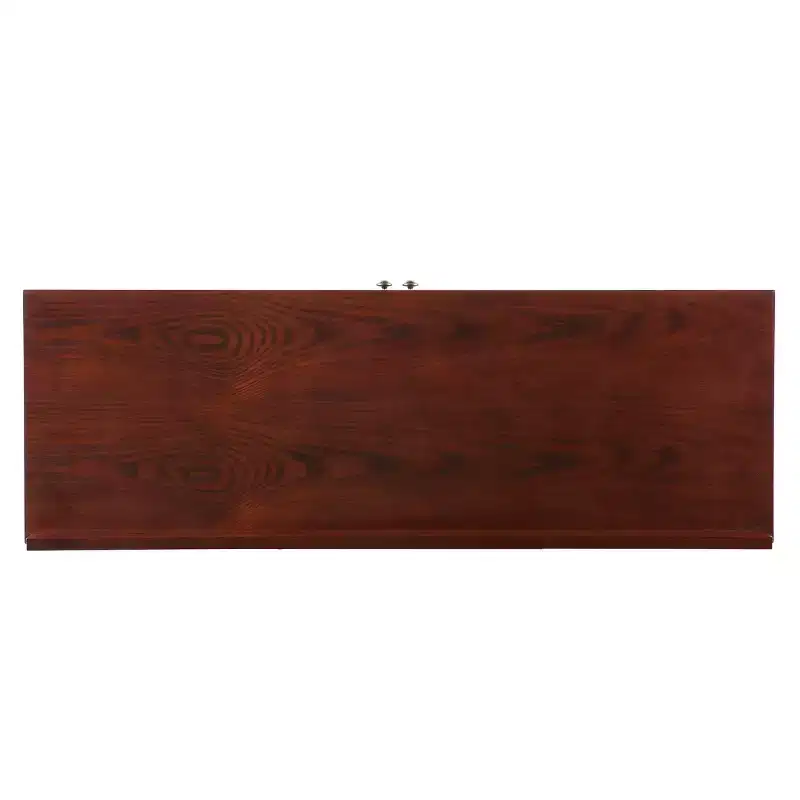 Camino Mission Faux Slate Sideboard And Display Curio - Brown - SEI