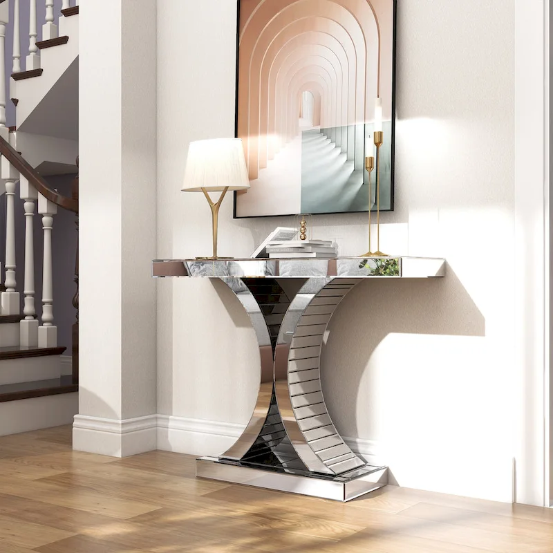 Mirrired Entryway Console Table Accent Table Sofa Table